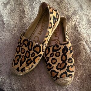 Sam Edelman Tan and Black Espadrilles